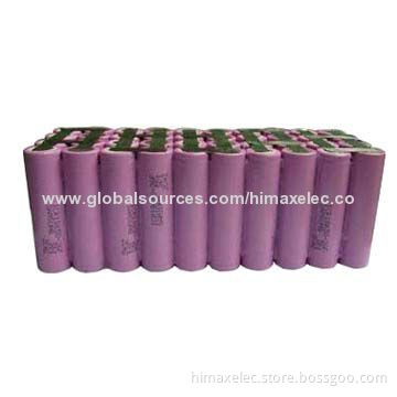 Authentic capacity flat top 18650 10S4P 36V 10Ah rechargeable Li-ion battery